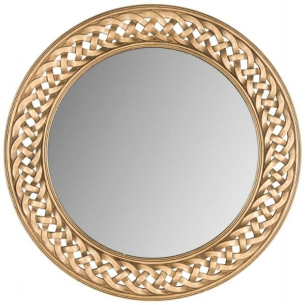 Safavieh Braided Chain Mirror, Gold - 24 x 1 x 24 in. MIR5005C